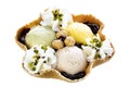 Pistachio Hazelnut Cream Ice Cream Waffle Bowl