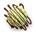 Pistachio ice cream Royalty Free Stock Photo