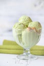 Pistachio ice-cream Royalty Free Stock Photo