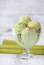 Pistachio ice-cream Royalty Free Stock Photo