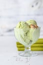 Pistachio ice-cream Royalty Free Stock Photo