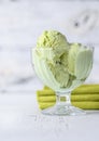 Pistachio ice-cream Royalty Free Stock Photo