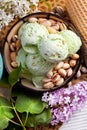 Pistachio ice cream