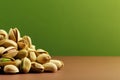 Pistachio nuts. Generate Ai Royalty Free Stock Photo