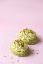 Pistachio Raspberry Shortbread Cakes