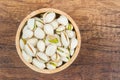 Pistachio in shell nuts in bowl