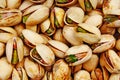 Pistachio texture. Nuts. Green fresh pistachios as texture. Roasted salted pistachio nuts healthy delicious food studio Royalty Free Stock Photo