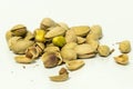 Pistachios nuts background