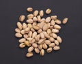 Pistachios nuts on a dark Royalty Free Stock Photo