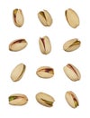 Pistachios nuts isolated on white background Royalty Free Stock Photo