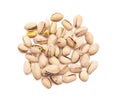 Pistachios nuts on a white background Royalty Free Stock Photo