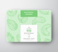 Pistachios Soap Cardboard Box. Abstract Vector Wrapped Paper Container with Label Cover. Packaging Design. Modern