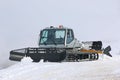 Piste Basher on the slopes of Powder Mountain, Utah Royalty Free Stock Photo