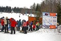 Piste Ski track in Szczyrk. Poland