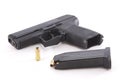 Pistol and Ammunition Royalty Free Stock Photo