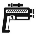 Pistol blaster icon, simple style Royalty Free Stock Photo