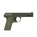 Pistol flat icon