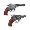 Pistol gun, magnum revolver or cowboy handgun Royalty Free Stock Photo