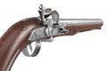 Pistol gun old weapon, close view Royalty Free Stock Photo