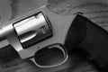 Pistol Handgun Closeup Trigger for Shooting Self Defense or Military