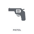 Pistol icon from Army collection.