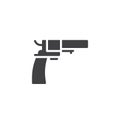 Pistol icon vector Royalty Free Stock Photo