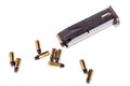 Pistol magazine with bullets