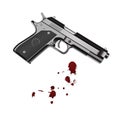 Pistol. Vector illustration decorative design Royalty Free Stock Photo