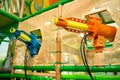 Pistols guns blasters in children play and entertainment center Royalty Free Stock Photo