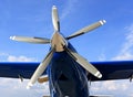 Piston aircraft engine Royalty Free Stock Photo