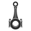 Piston connecting rod shaft icon, simple style Royalty Free Stock Photo