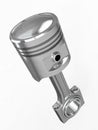 Piston and conrod. 3d Royalty Free Stock Photo