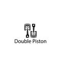 Piston design vector illustration icon clip art Royalty Free Stock Photo