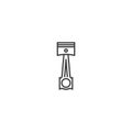 Piston engine icon vector Royalty Free Stock Photo