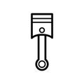 Piston engine icon vector logo design template Royalty Free Stock Photo