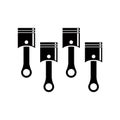 Piston engine icon vector logo design template Royalty Free Stock Photo