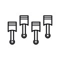 Piston engine icon vector logo design template Royalty Free Stock Photo
