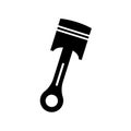 Piston icon flat design Royalty Free Stock Photo