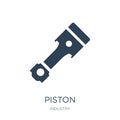 piston icon in trendy design style. piston icon isolated on white background. piston vector icon simple and modern flat symbol for