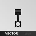 Piston illustration icon on gray background f Royalty Free Stock Photo