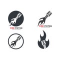 piston vector icon illustration design Royalty Free Stock Photo