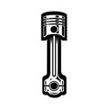 Piston vector image, piston illustration, isolated