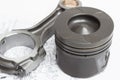 Pistons and connecting rods lie Royalty Free Stock Photo