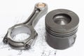 Pistons and connecting rods lie Royalty Free Stock Photo