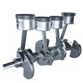 Pistons crankshaft