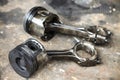 Pistons that have been used for a long time and exceed the wear and tear.