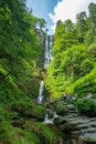 Pistyll Rhaeadr the Tallest Waterfall in Wales Royalty Free Stock Photo