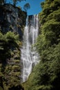 Pistyll Rhaeadr waterfall .