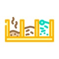 pit compost color icon vector illustration Royalty Free Stock Photo