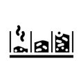 pit compost glyph icon vector illustration Royalty Free Stock Photo